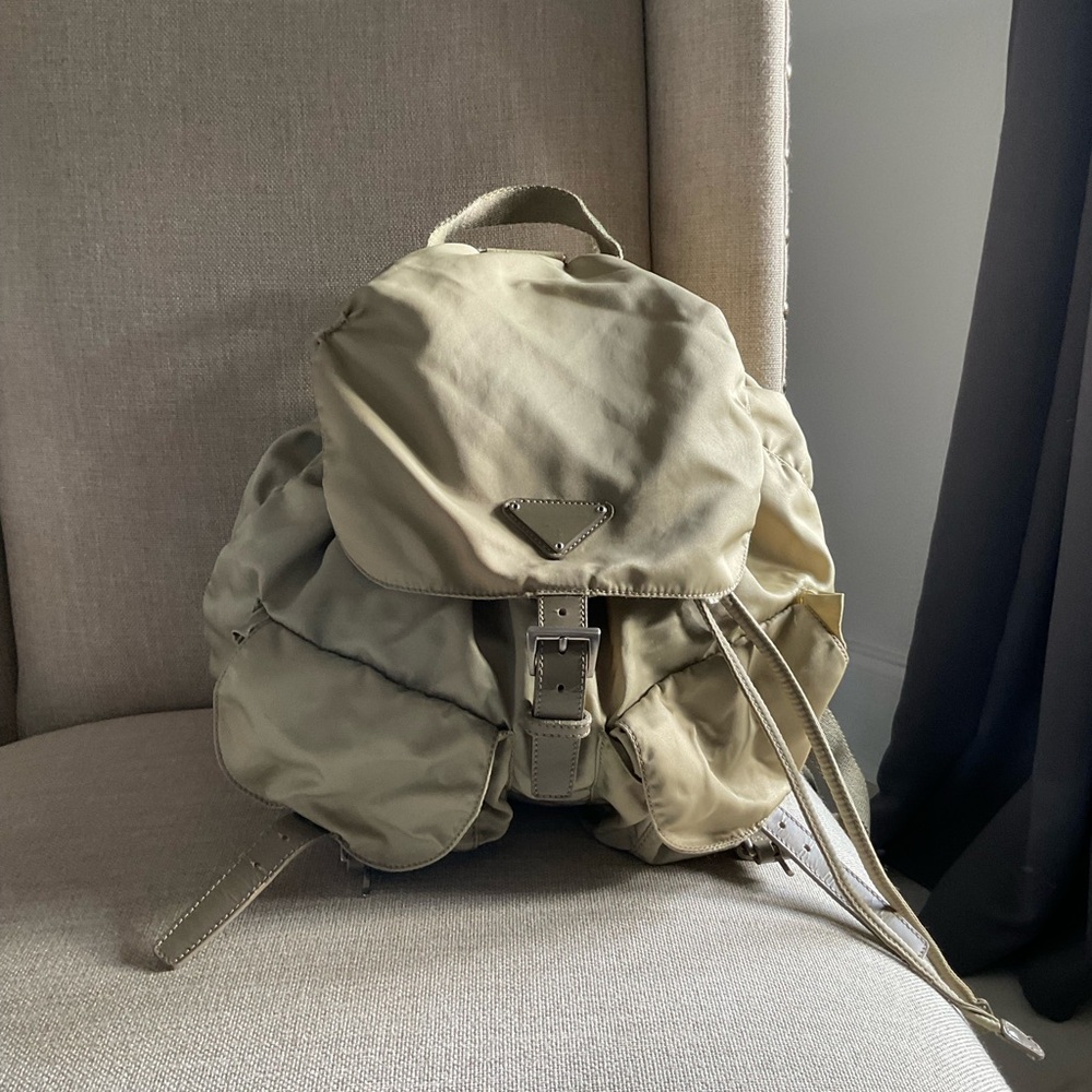 Prada Nylon Backpack in Green